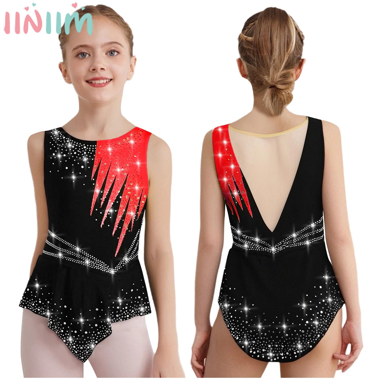 Rhinestone Banding Trim - Girls Rhinestones Contrast Color Rhythmic Gymnastics