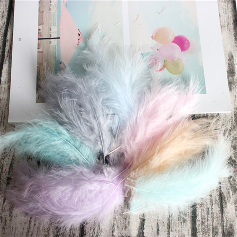 Feather Trim Marabou - Turkey Feathers 50pcs 4-6 Inches 10-15cm