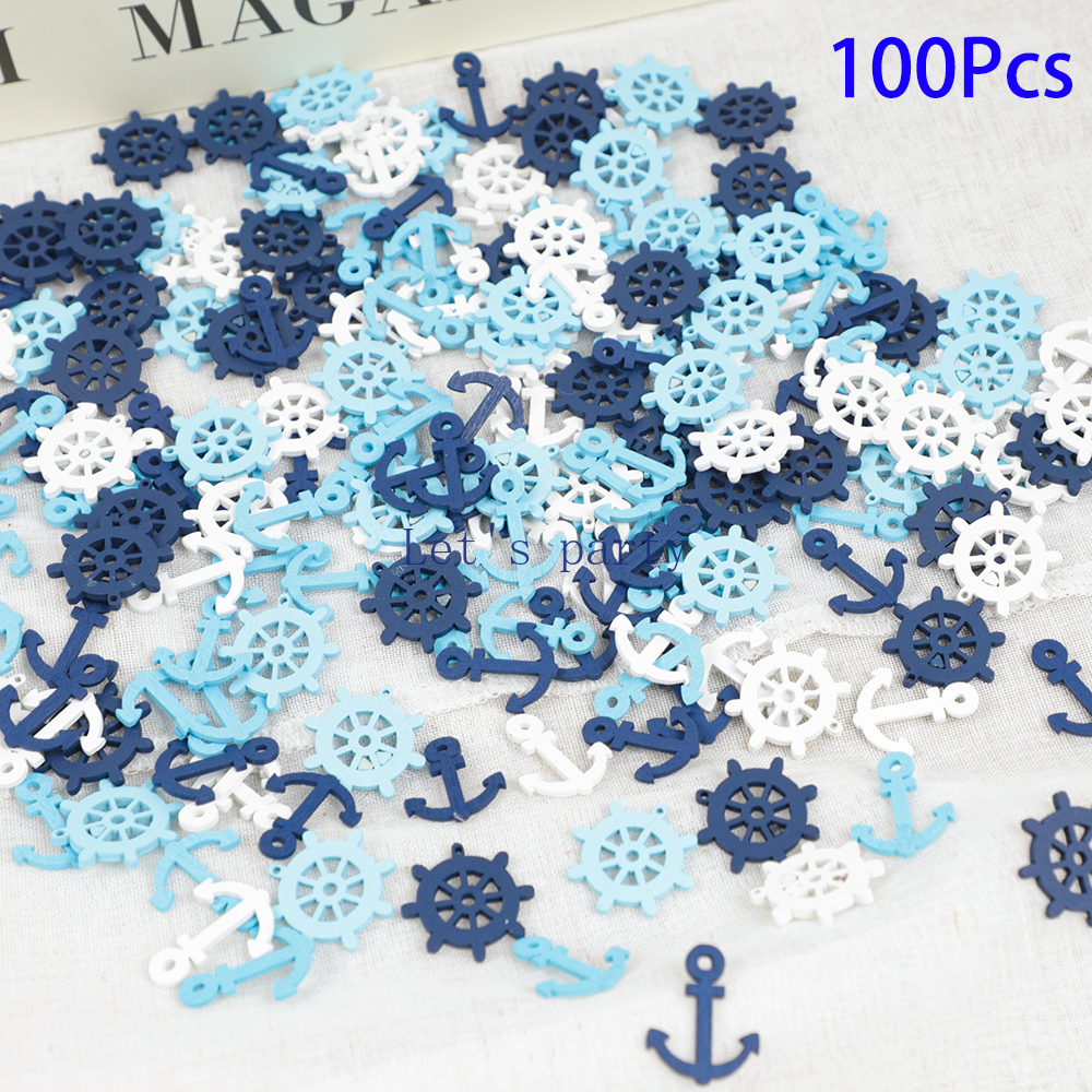 Christmas Craft Embellishment - 100pcs Nautical Beach Theme Boat Anchor