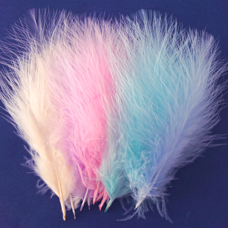 Feather Trim Marabou - 50Pcs Fluffy Turkey Marabou Feather 10-15Cm
