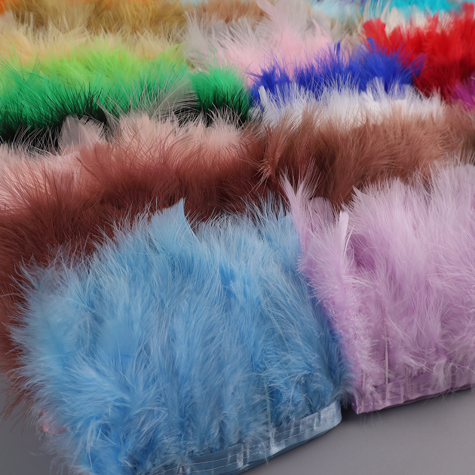 Feather Trim Marabou - 10-15cm Turkey Feathers Trim Fluffy Marabou