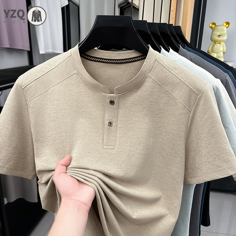 2026 Fashion Men's Henley Neck - Embellish Knit บทวิจารณ์และราคา