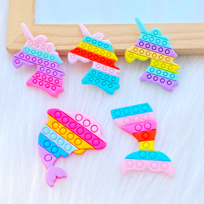20Pcs New Cute Fishtail Unicor - Embellishment Glue Craft บทวิจารณ์และราคา