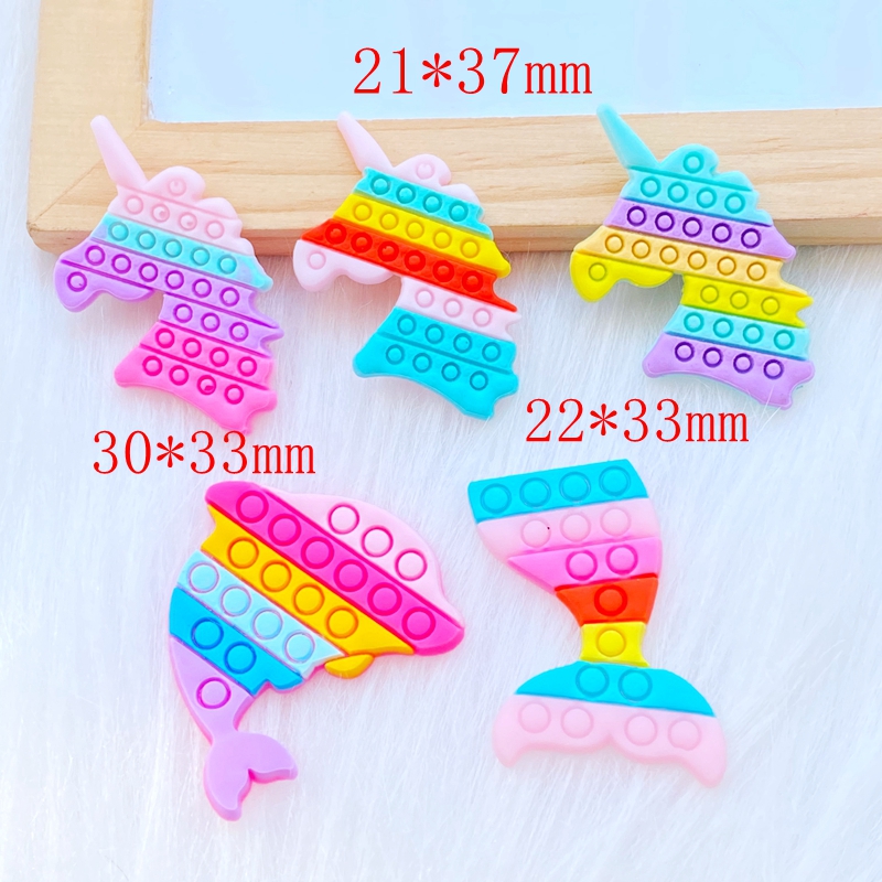 20Pcs New Cute Fishtail Unicor - Embellishment Glue Craft บทวิจารณ์และราคา