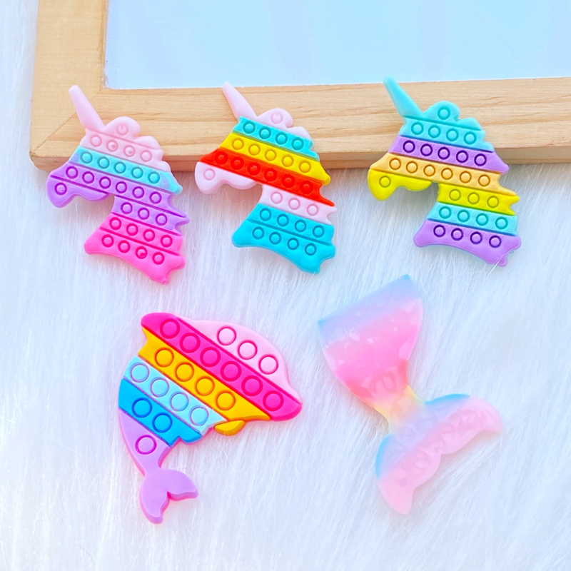 20Pcs New Cute Fishtail Unicor - Embellishment Glue Craft บทวิจารณ์และราคา