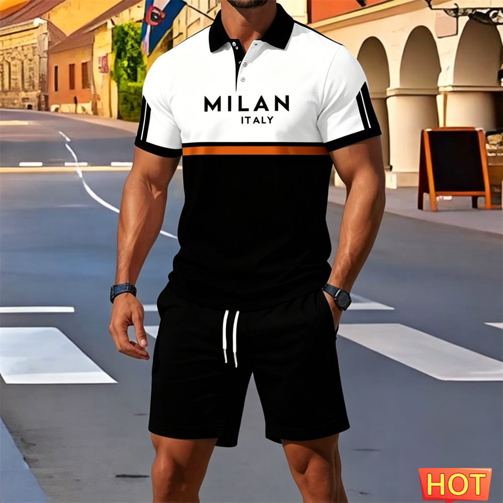 Summer man 2 piece outfits Men - Embellish Knit บทวิจารณ์และราคา