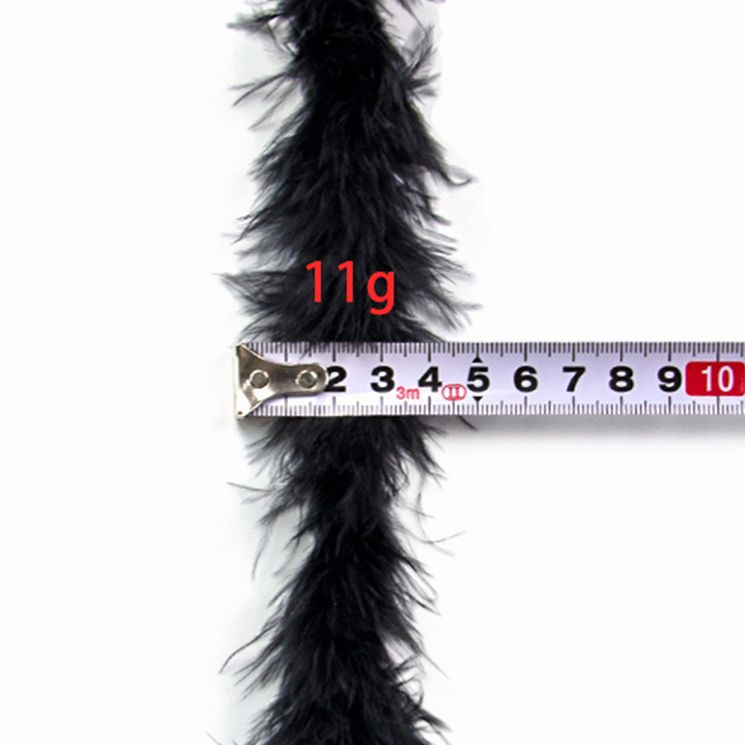 2 Meters Black Fluffy Marabou  - Feather Trim Marabou บทวิจารณ์และราคา