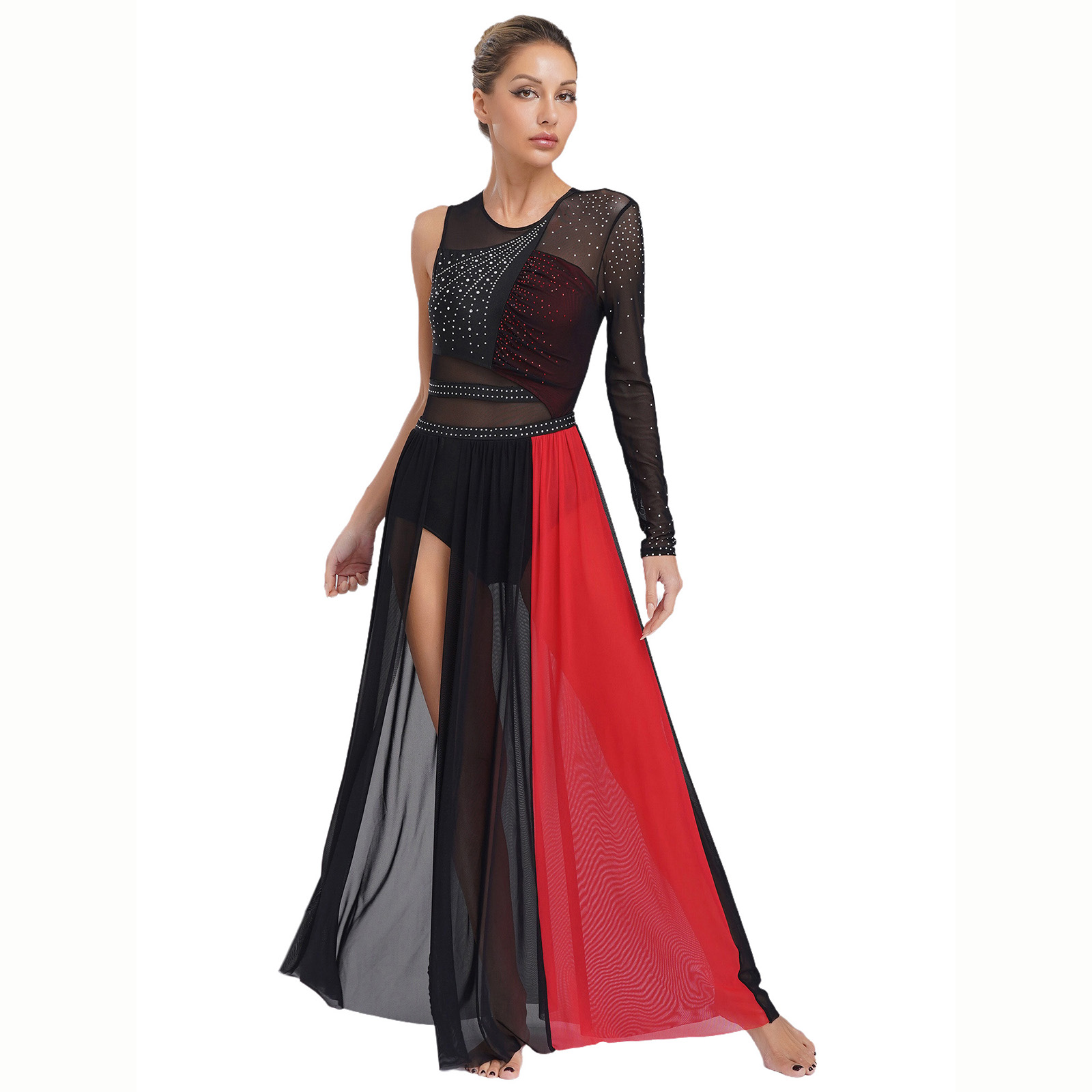 Women Lyrical Dance Costume Rh - Rhinestone Banding Trim บทวิจารณ์และราคา