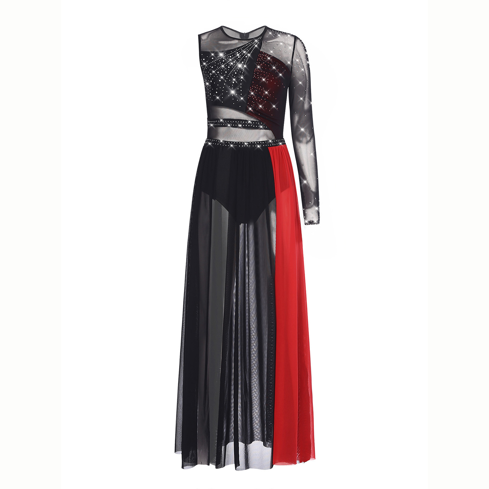 Women Lyrical Dance Costume Rh - Rhinestone Banding Trim บทวิจารณ์และราคา
