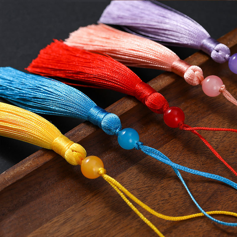 10/5Pcs Polyester Silk Tassel  - Beaded Trim Fringe บทวิจารณ์และราคา