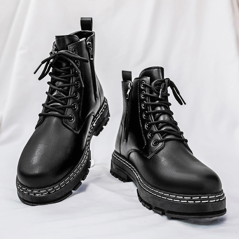 Men's 4-Season Black Patent Le - Guipure Lace Panel บทวิจารณ์และราคา