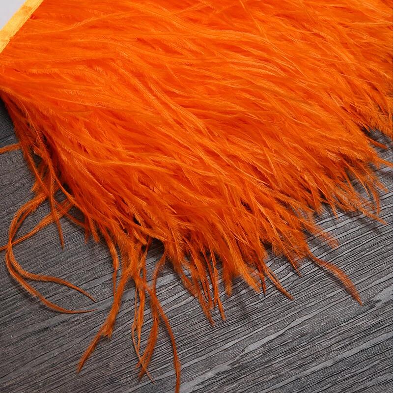 13-18CM 6M Ostrich Feather tri - Feather Trim Marabou บทวิจารณ์และราคา