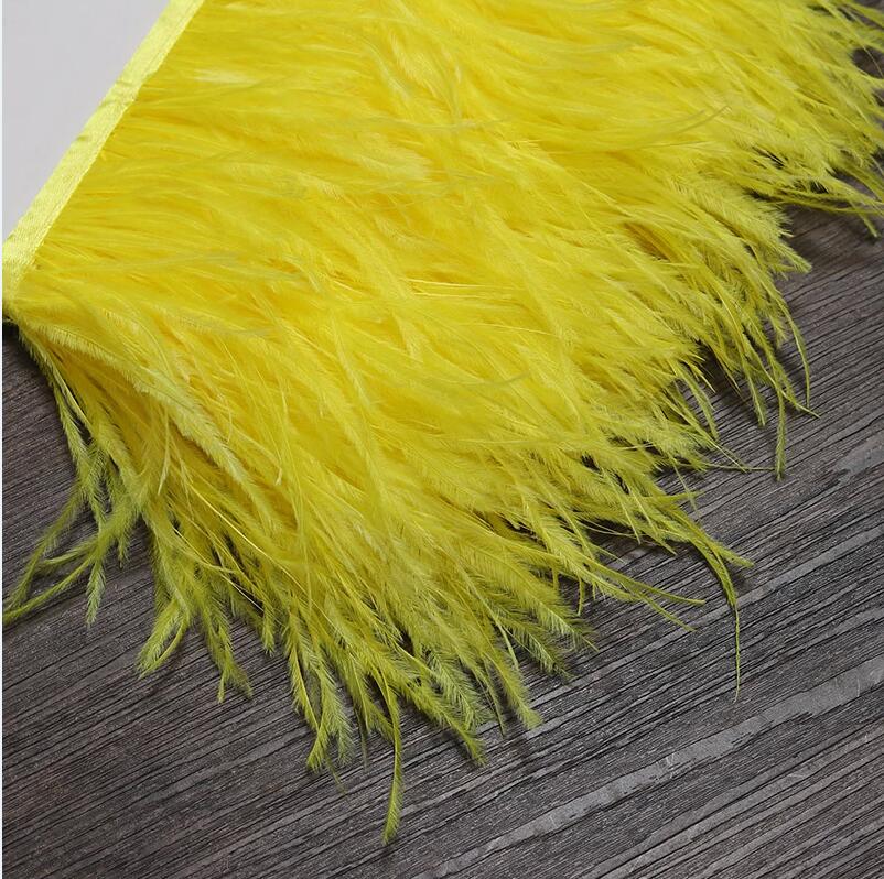 13-18CM 6M Ostrich Feather tri - Feather Trim Marabou บทวิจารณ์และราคา