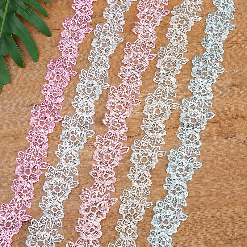 5CM Width Embroidered Organza  - Lace Ribbon Trim บทวิจารณ์และราคา