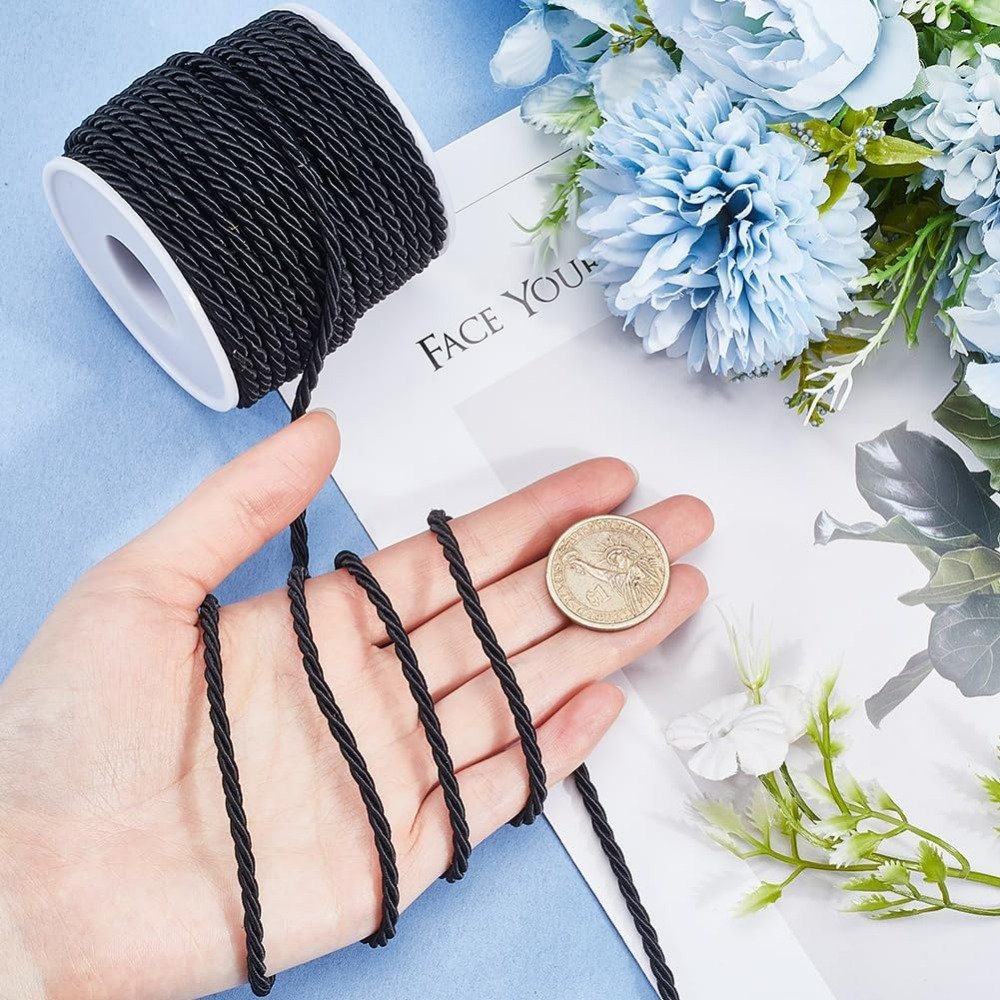 22 Yards 3mm Twisted Cord Deco - Cord Trim Twisted บทวิจารณ์และราคา