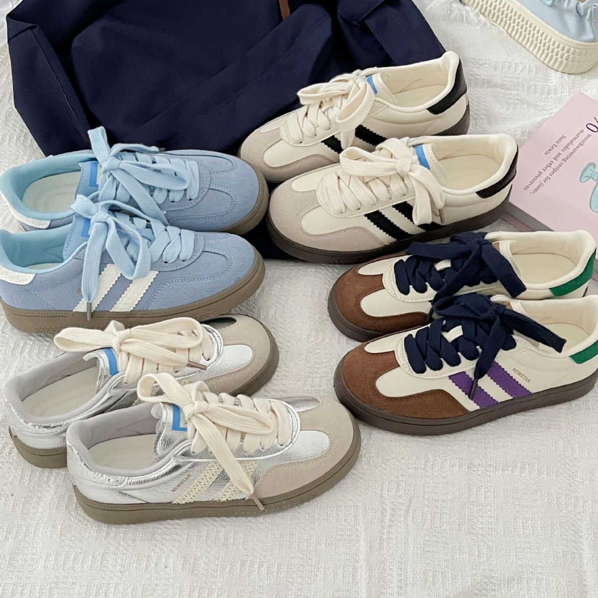 Vintage-style sneakers for wom - Guipure Lace Panel บทวิจารณ์และราคา