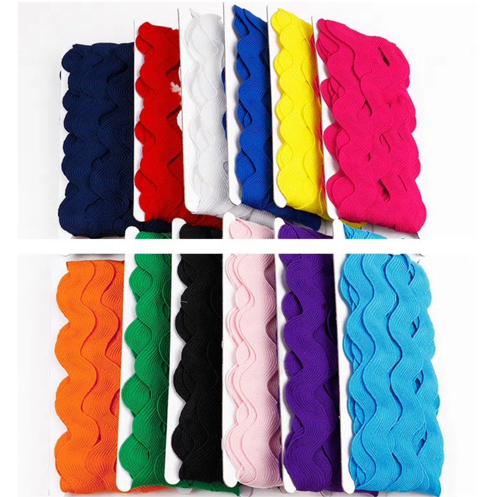 10yard/lot Ric Rac Zig Zag Rib - Velvet Ribbon Roll บทวิจารณ์และราคา