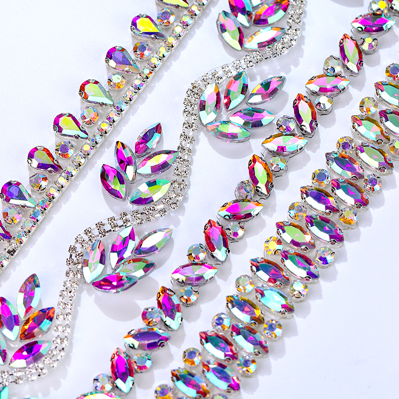 QIAO Rhinestone Trim Crystal A - Crystal Mesh Fabric บทวิจารณ์และราคา