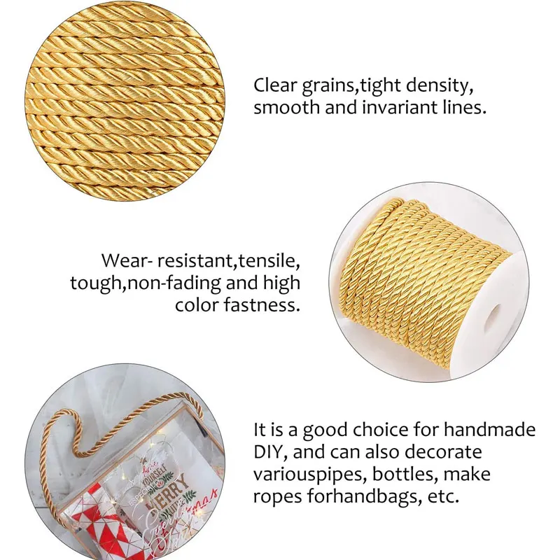 5mm 100yards Twisted Cord Rope - Cord Trim Twisted บทวิจารณ์และราคา