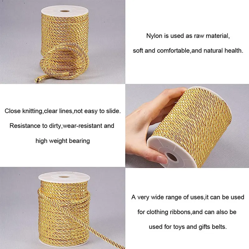 5mm 100yards Twisted Cord Rope - Cord Trim Twisted บทวิจารณ์และราคา