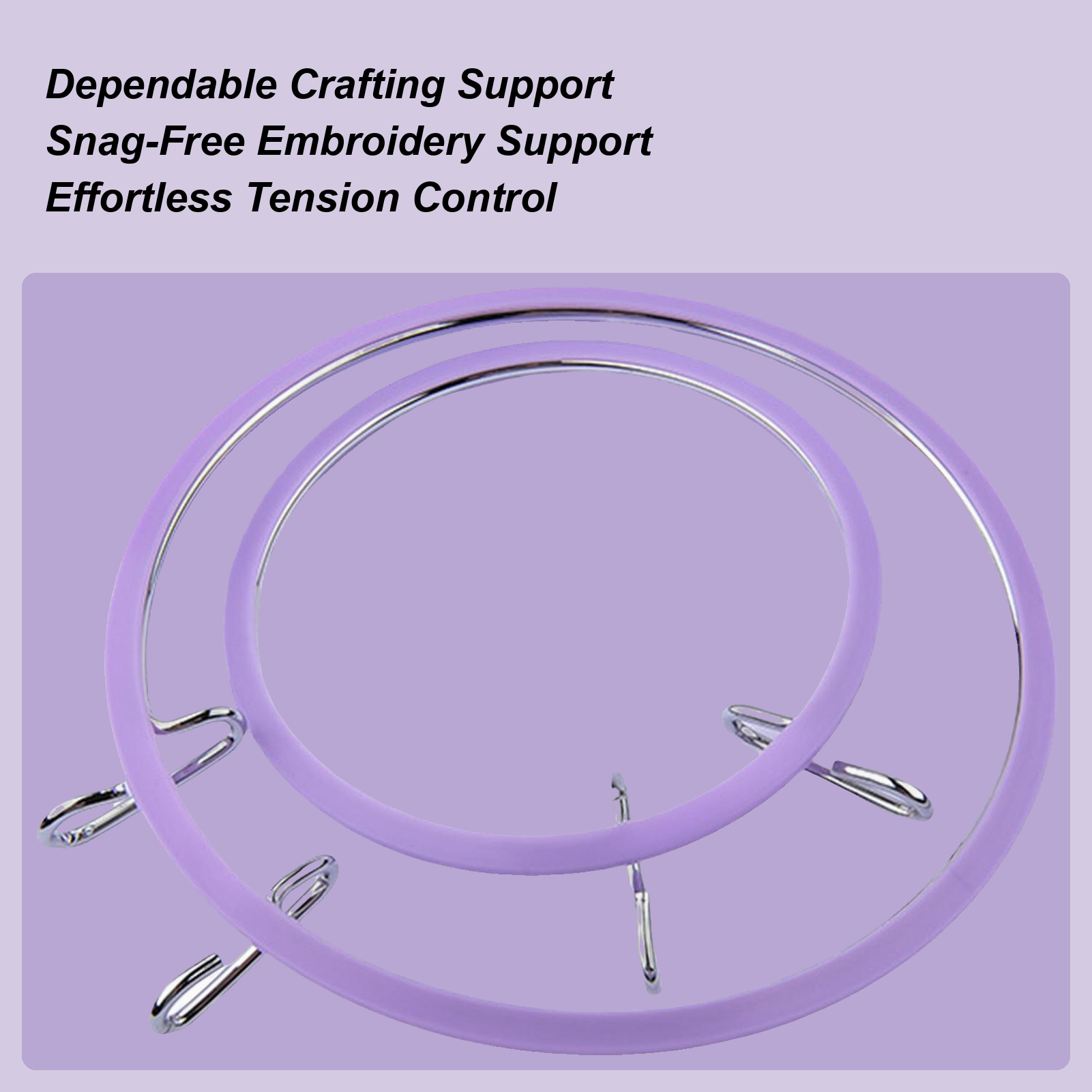 Hoop For Cross Stitching Metal - Embroidery Embellishments บทวิจารณ์และราคา