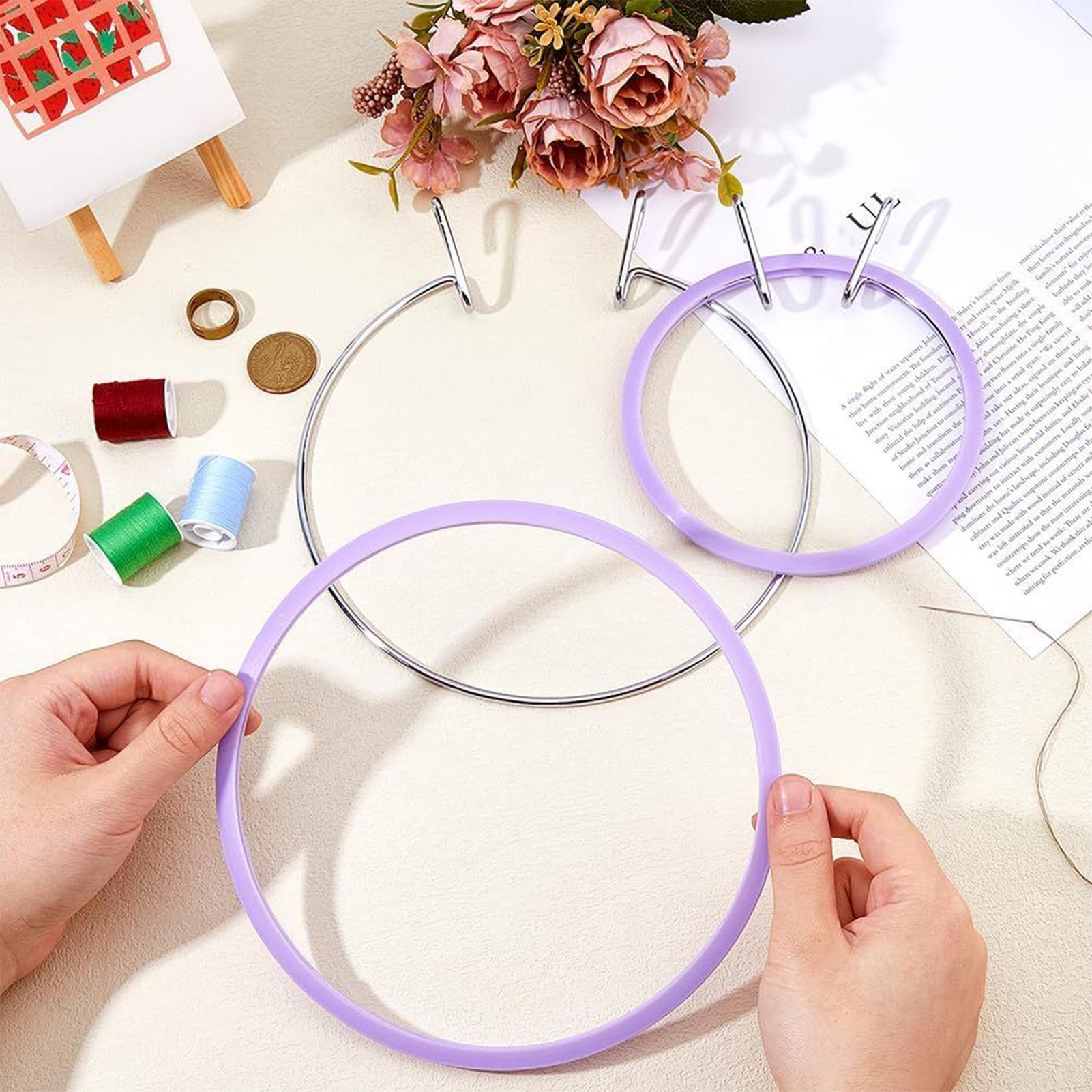 Hoop For Cross Stitching Metal - Embroidery Embellishments บทวิจารณ์และราคา