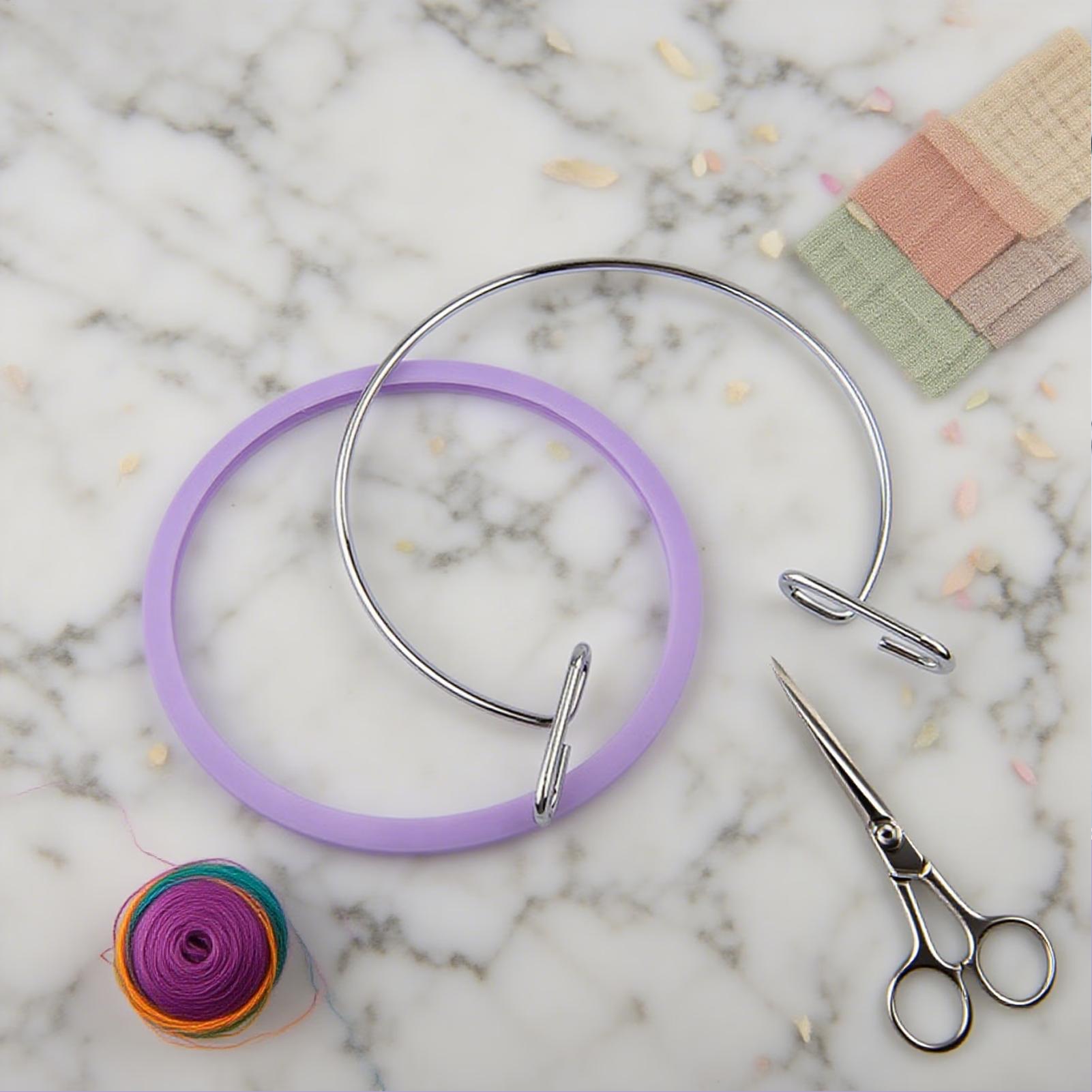 Hoop For Cross Stitching Metal - Embroidery Embellishments บทวิจารณ์และราคา