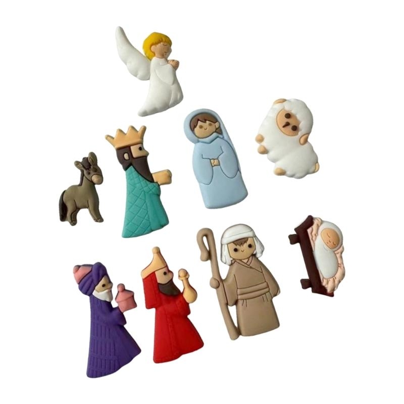 652F 9Pieces Nativity Scene Ch - Christmas Craft Embellishment บทวิจารณ์และราคา