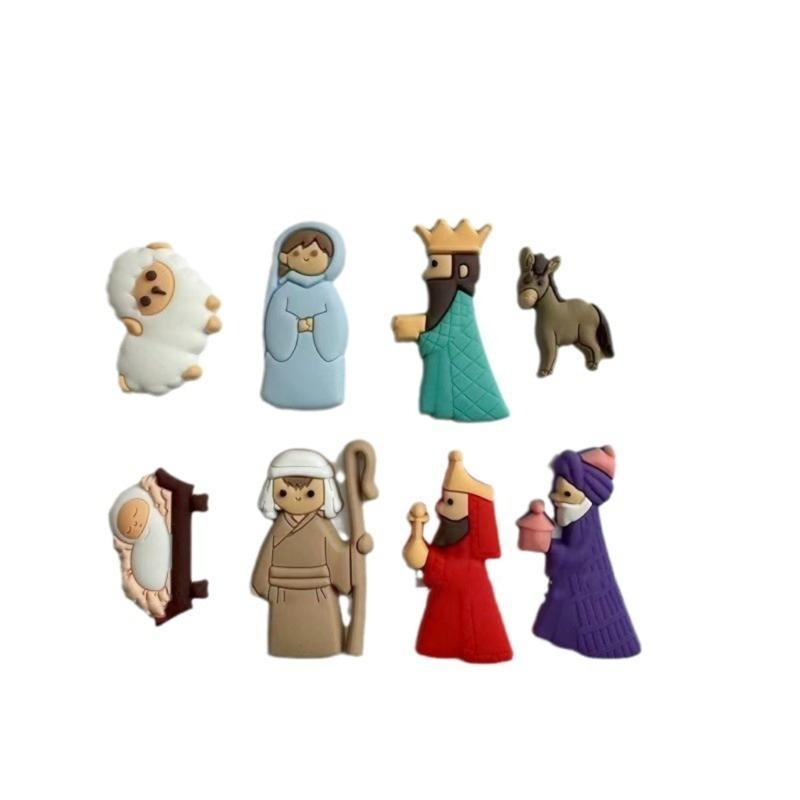 652F 9Pieces Nativity Scene Ch - Christmas Craft Embellishment บทวิจารณ์และราคา