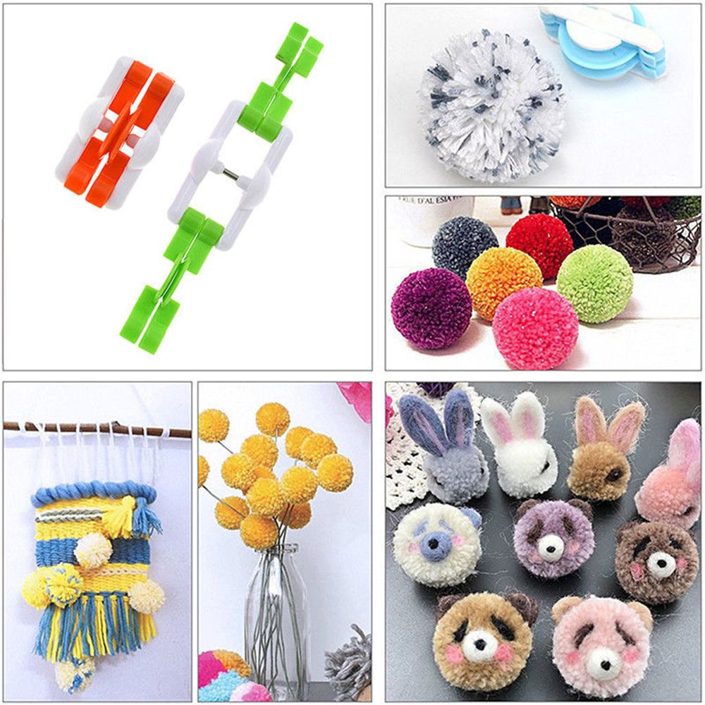 2pcs/lot Fashion Needle Craft  - Pom Pom Maker Tool บทวิจารณ์และราคา