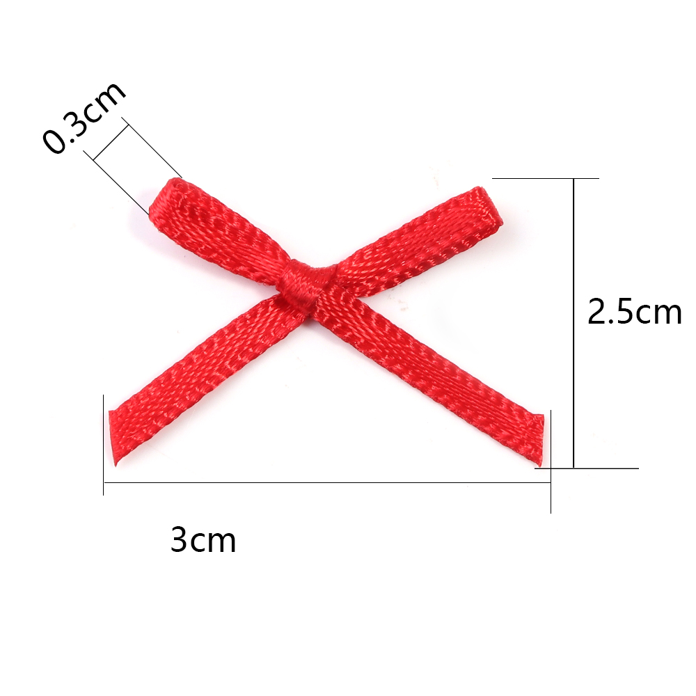 50Pcs 2.5x3cm Ribbons Mini Sat - Christmas Craft Embellishment บทวิจารณ์และราคา