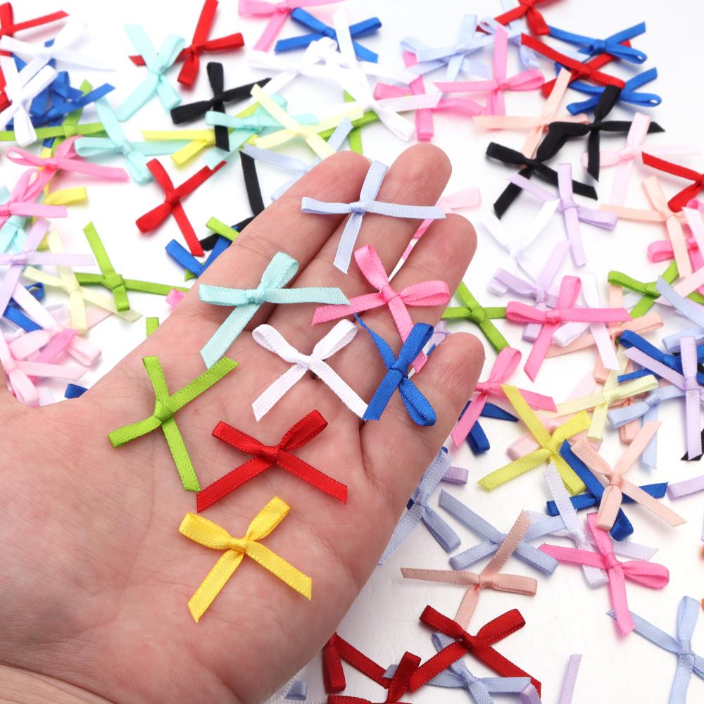 50Pcs 2.5x3cm Ribbons Mini Sat - Christmas Craft Embellishment บทวิจารณ์และราคา