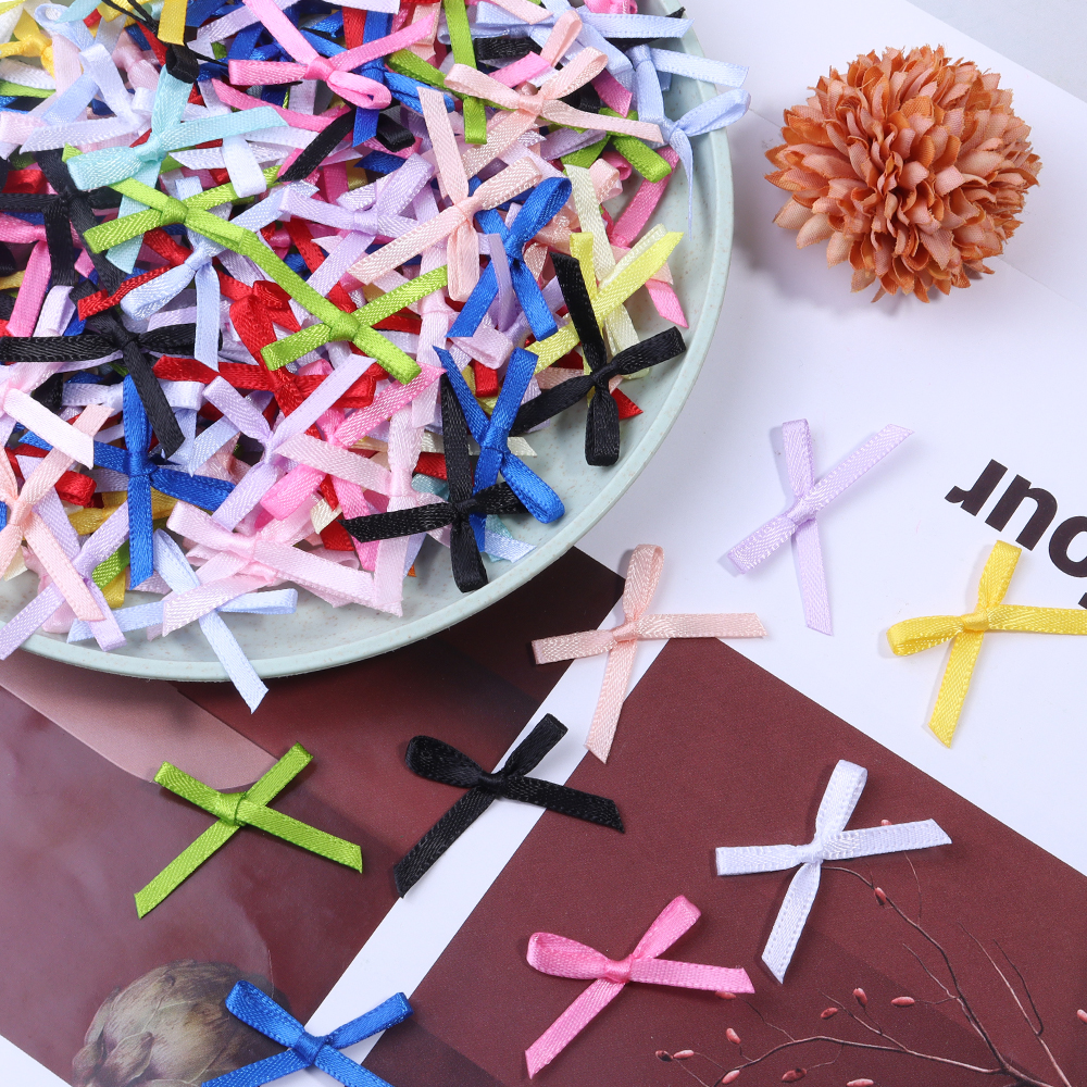 50Pcs 2.5x3cm Ribbons Mini Sat - Christmas Craft Embellishment บทวิจารณ์และราคา