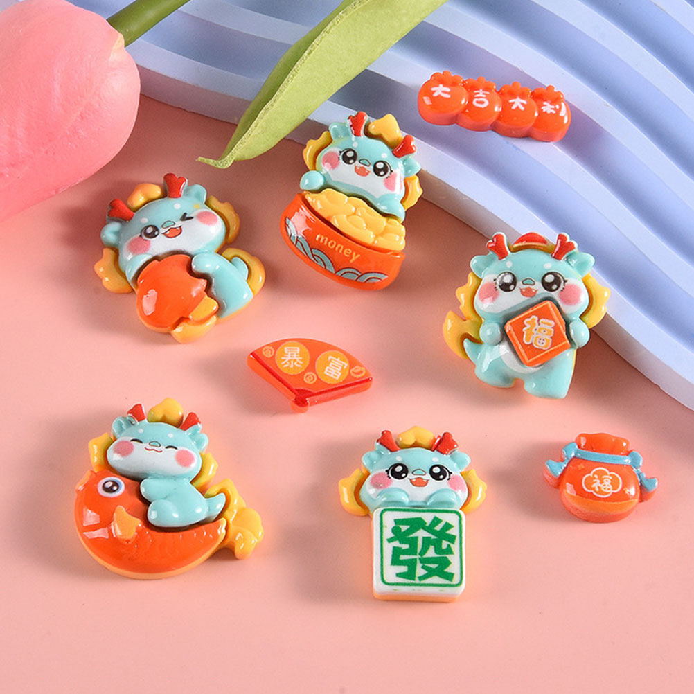 8Pcs Resin DIY Materials Kit F - Craft Embellishments บทวิจารณ์และราคา