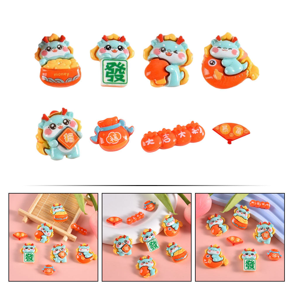 8Pcs Resin DIY Materials Kit F - Craft Embellishments บทวิจารณ์และราคา