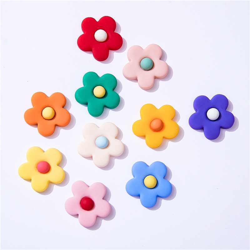 10pcs Resin Flowers Flat Back  - Christmas Craft Embellishment บทวิจารณ์และราคา