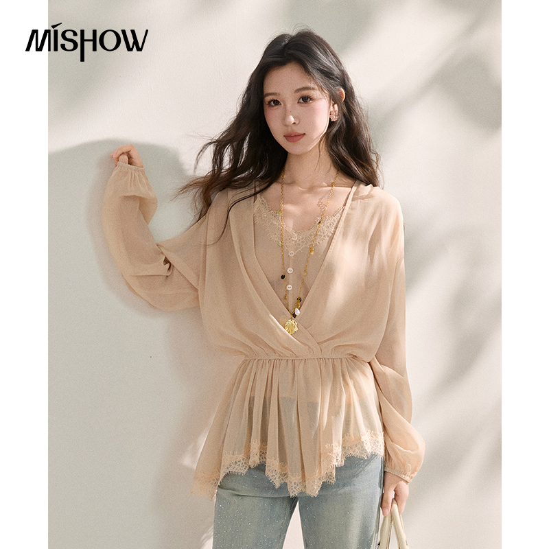 MISHOW Women's French Style Be - Elastic Lace Trim บทวิจารณ์และราคา