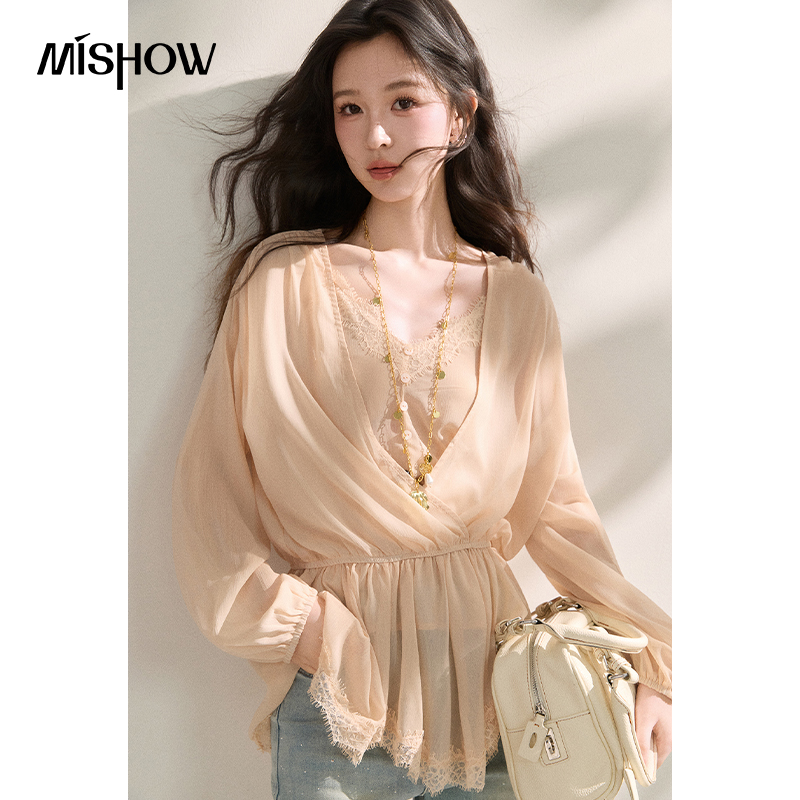 MISHOW Women's French Style Be - Elastic Lace Trim บทวิจารณ์และราคา