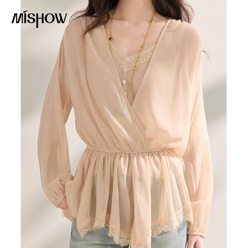 MISHOW Women's French Style Be - Elastic Lace Trim บทวิจารณ์และราคา