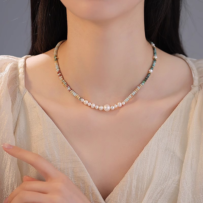 New Arrival Trendy Mixed Color - Pearl Trim Chain บทวิจารณ์และราคา