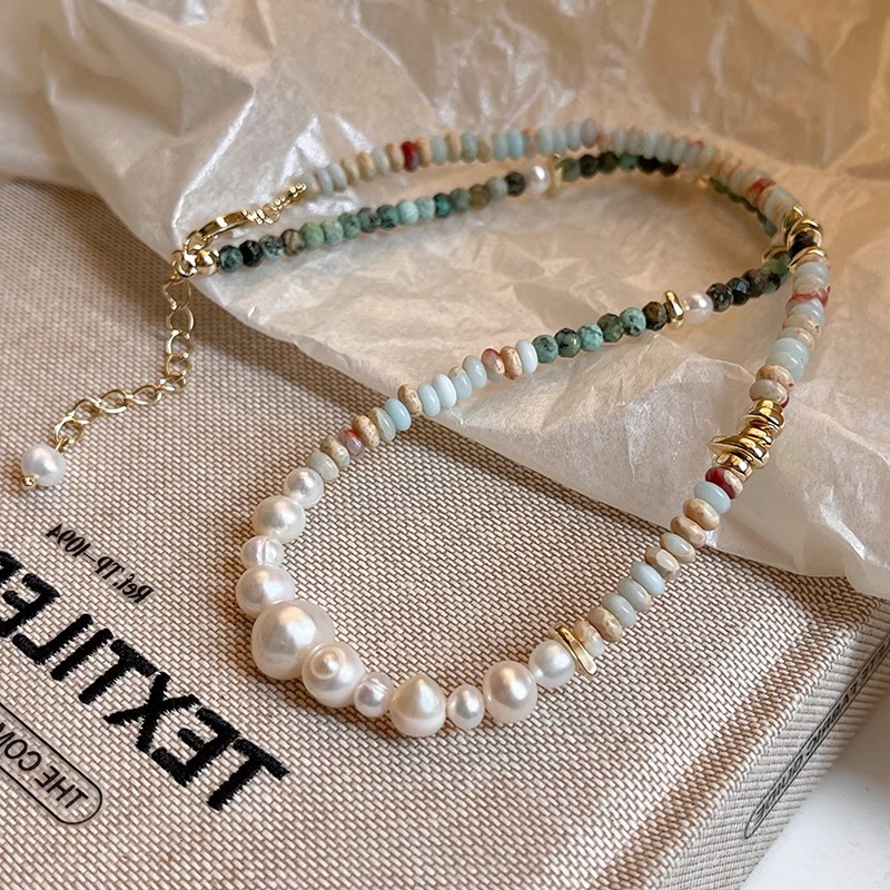 New Arrival Trendy Mixed Color - Pearl Trim Chain บทวิจารณ์และราคา