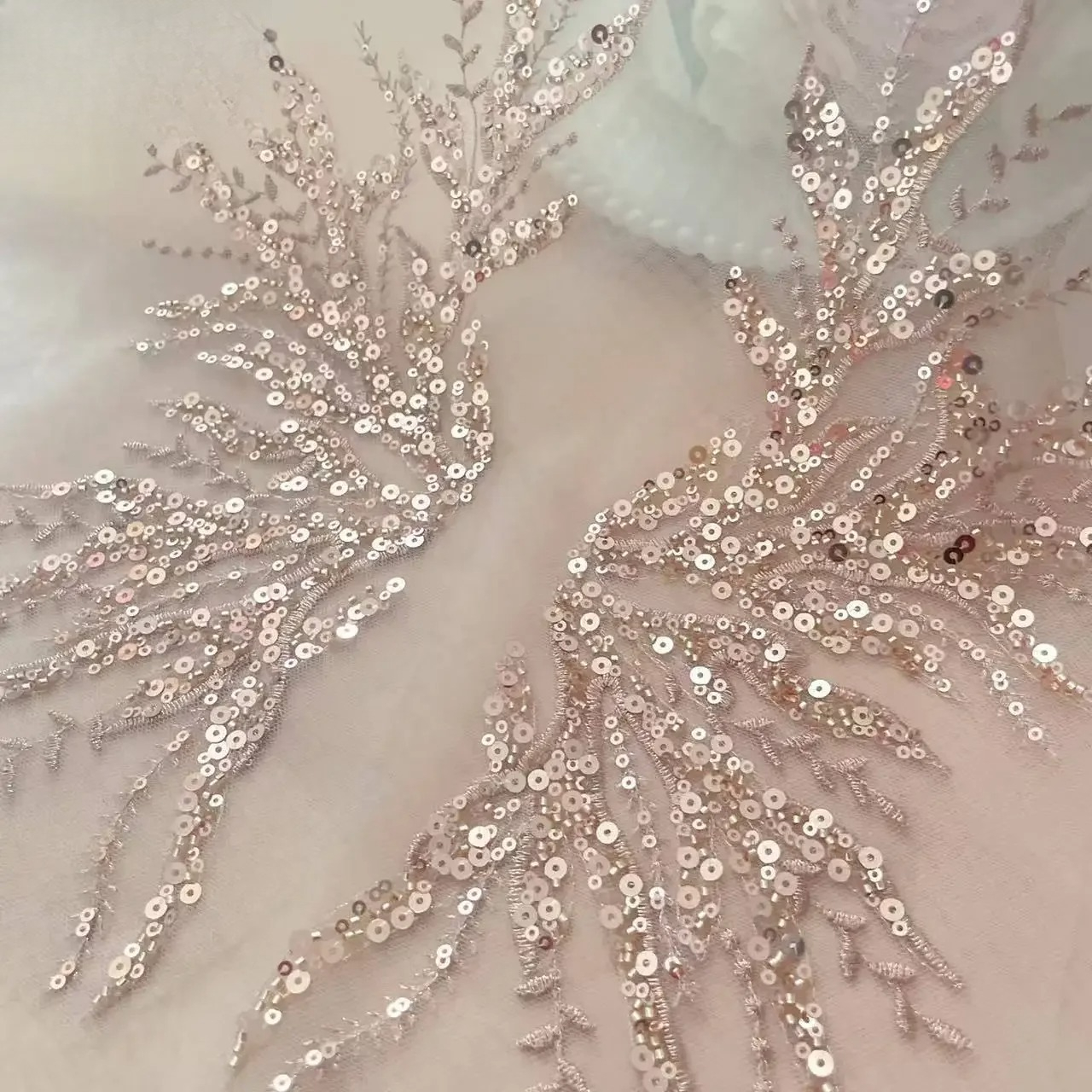 5Pair-2Pair.Rose Gold Sequin T - Applique Patch Flower บทวิจารณ์และราคา
