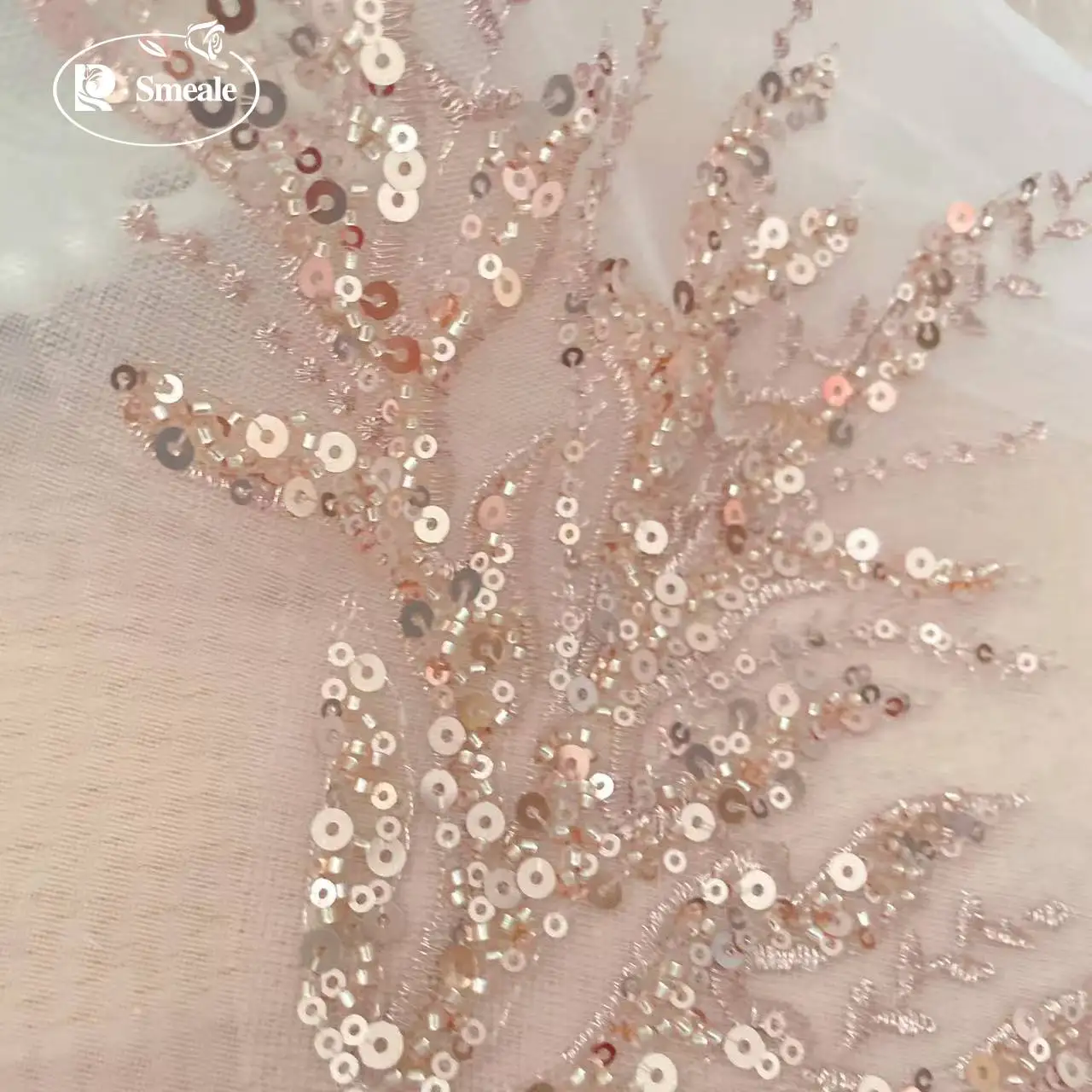 5Pair-2Pair.Rose Gold Sequin T - Applique Patch Flower บทวิจารณ์และราคา