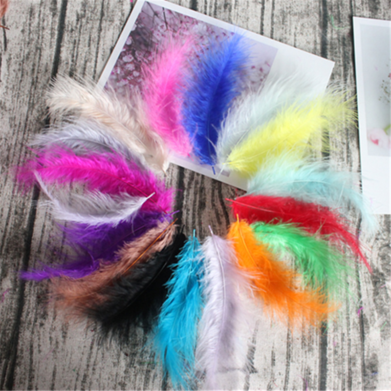 Turkey Feathers 50pcs 4-6 Inch - Feather Trim Marabou บทวิจารณ์และราคา