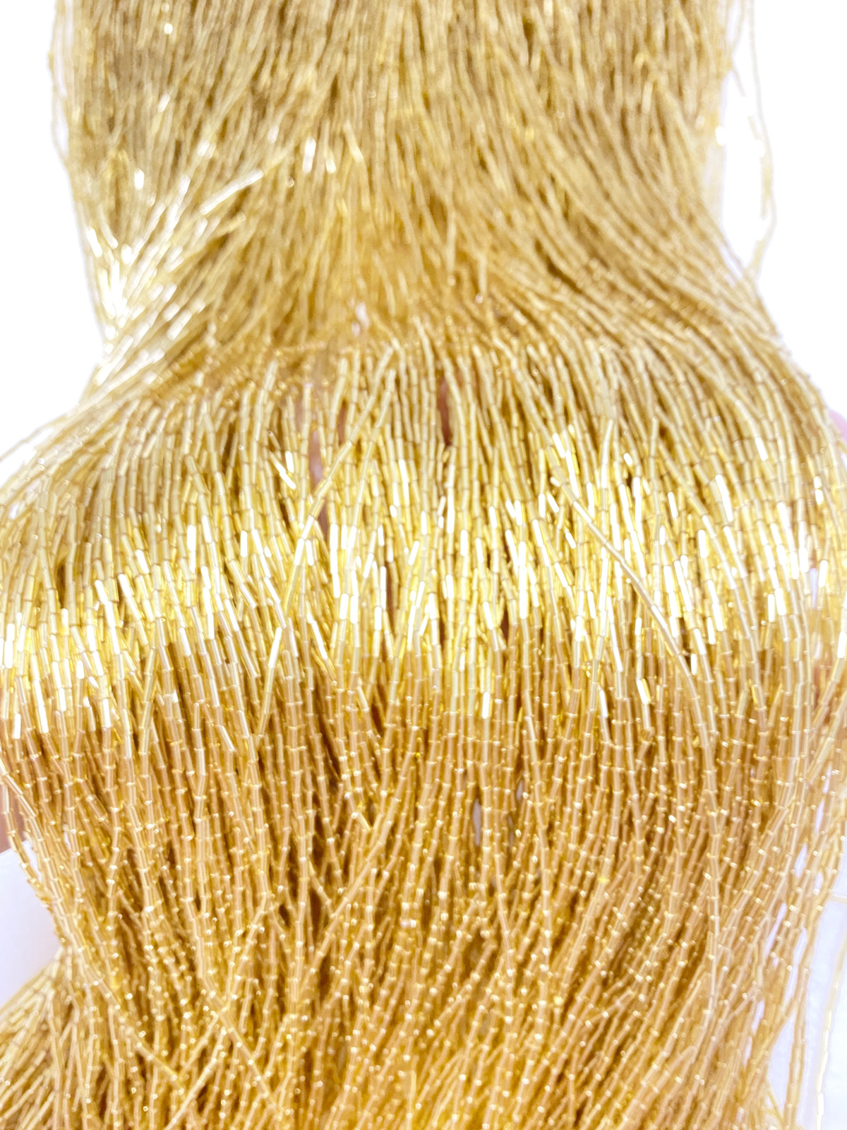 100cm Length Gold Red Crystal  - Beaded Trim Fringe บทวิจารณ์และราคา