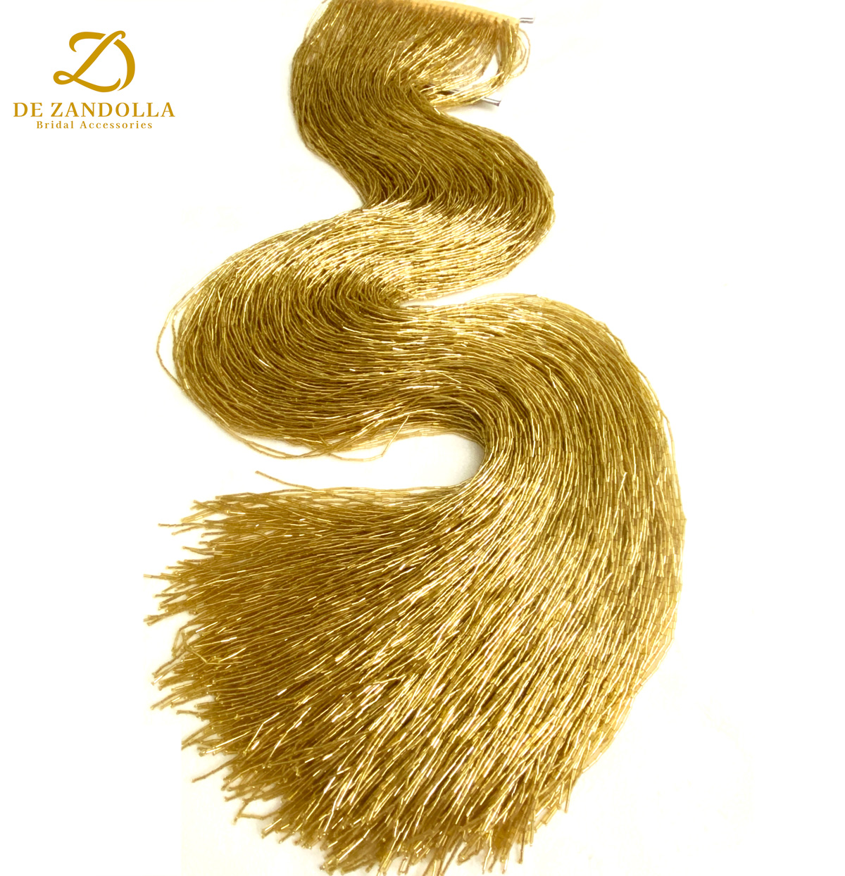 100cm Length Gold Red Crystal  - Beaded Trim Fringe บทวิจารณ์และราคา