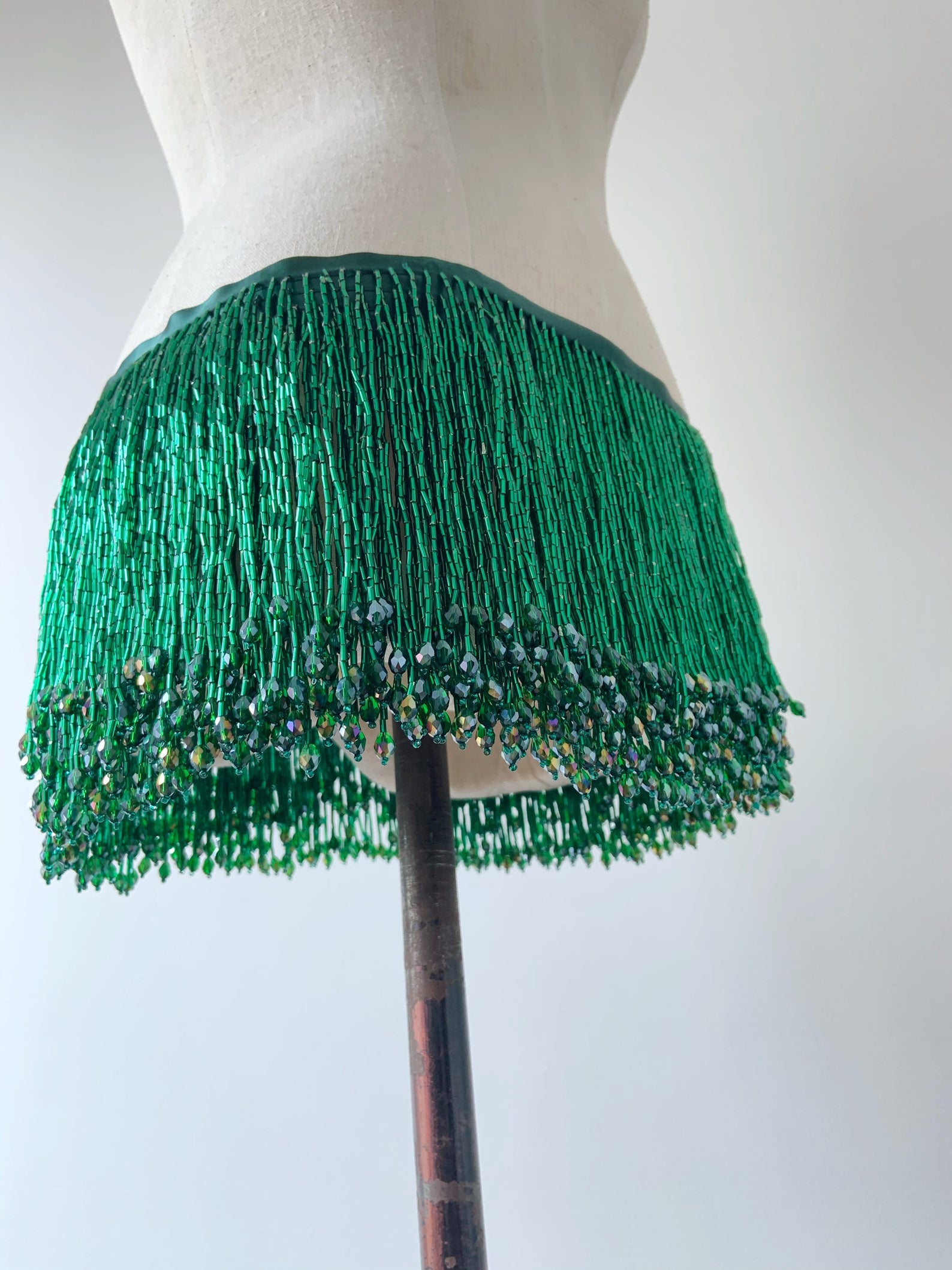 1 Yard Green Bead Fringe Tasse - Beaded Trim Fringe บทวิจารณ์และราคา