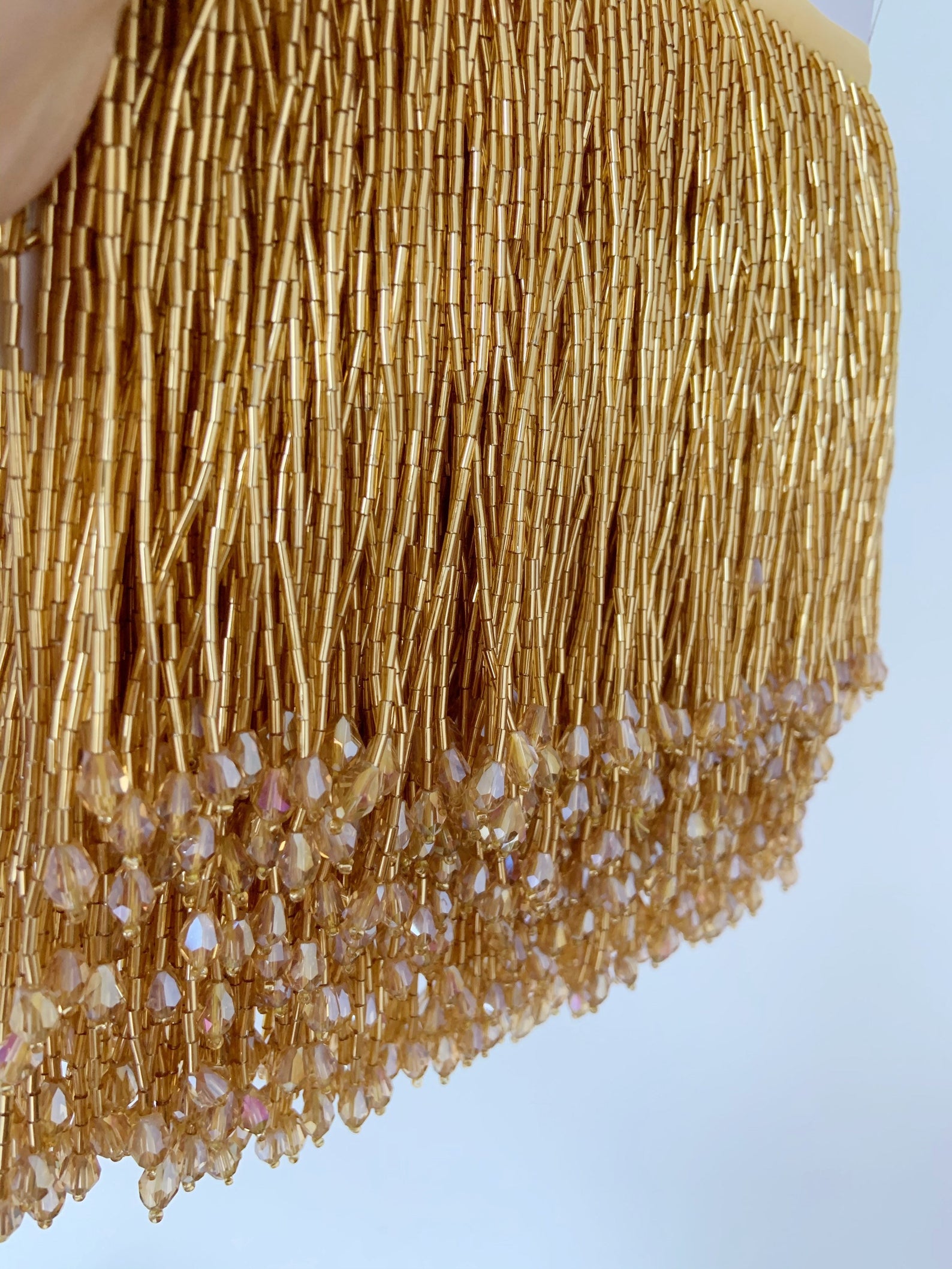 1 Yard Green Bead Fringe Tasse - Beaded Trim Fringe บทวิจารณ์และราคา