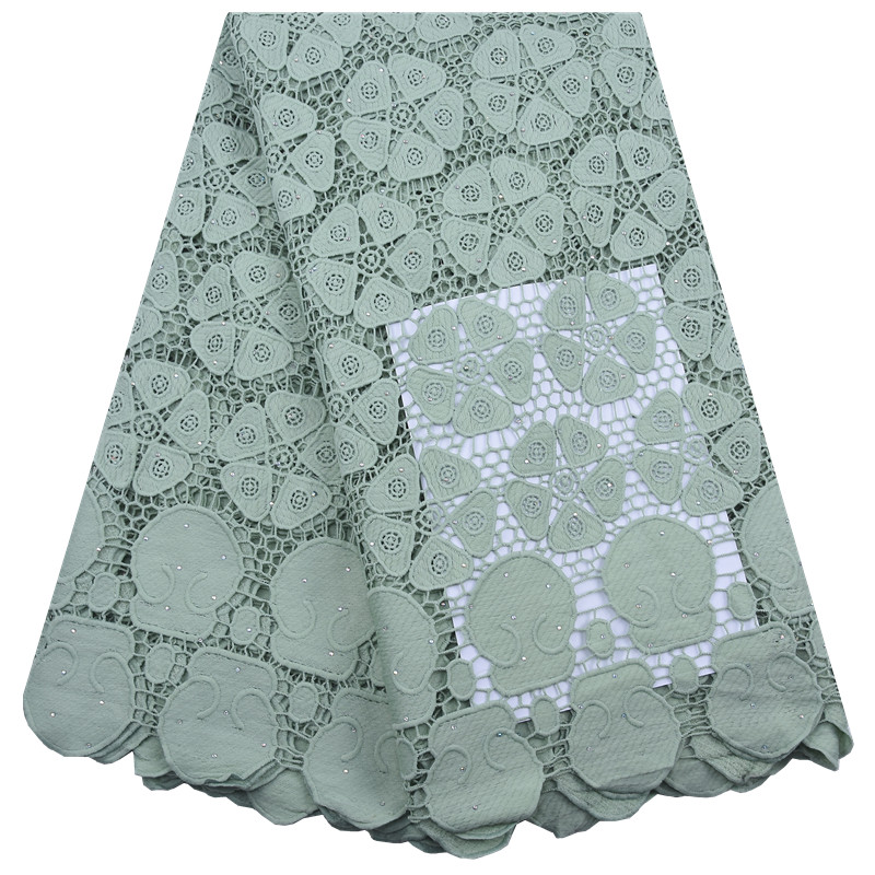 African Guipure Lace Fabric Wi - Crystal Mesh Fabric บทวิจารณ์และราคา