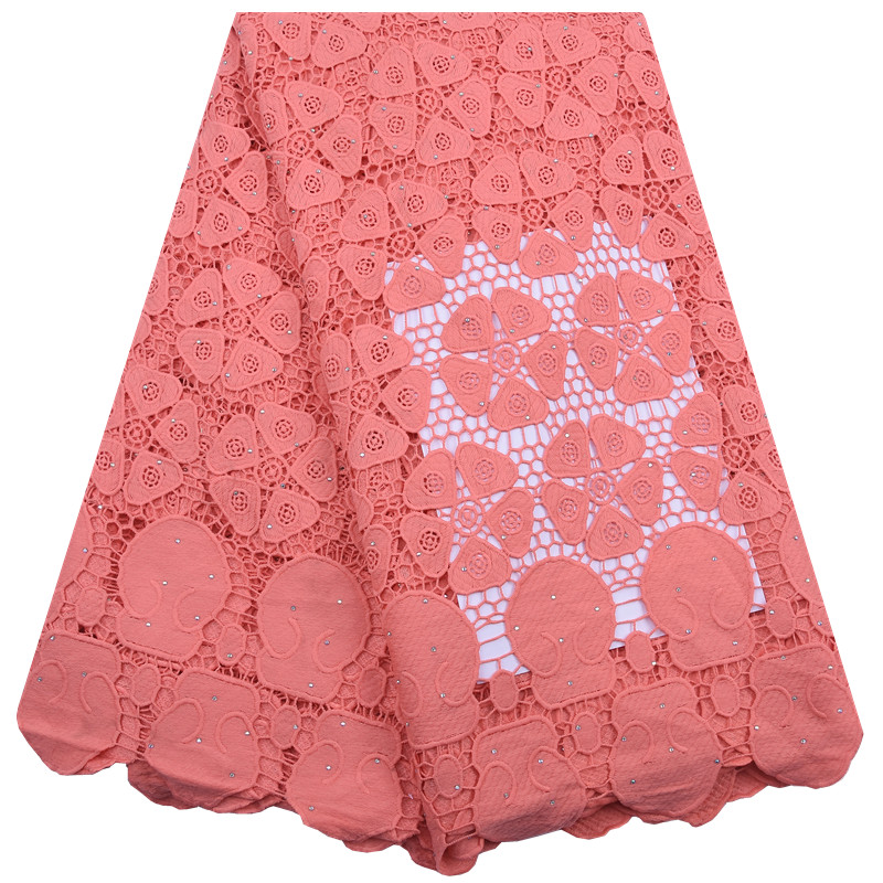 African Guipure Lace Fabric Wi - Crystal Mesh Fabric บทวิจารณ์และราคา